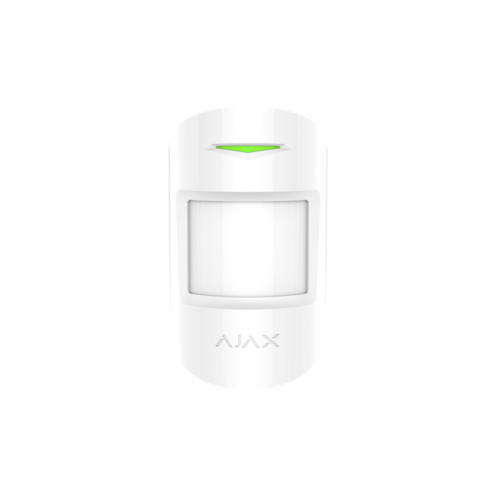 AJAX CombiProtect Detector De Movimiento Con Detector De Rotura De Cristal Inalámbrico Blanco