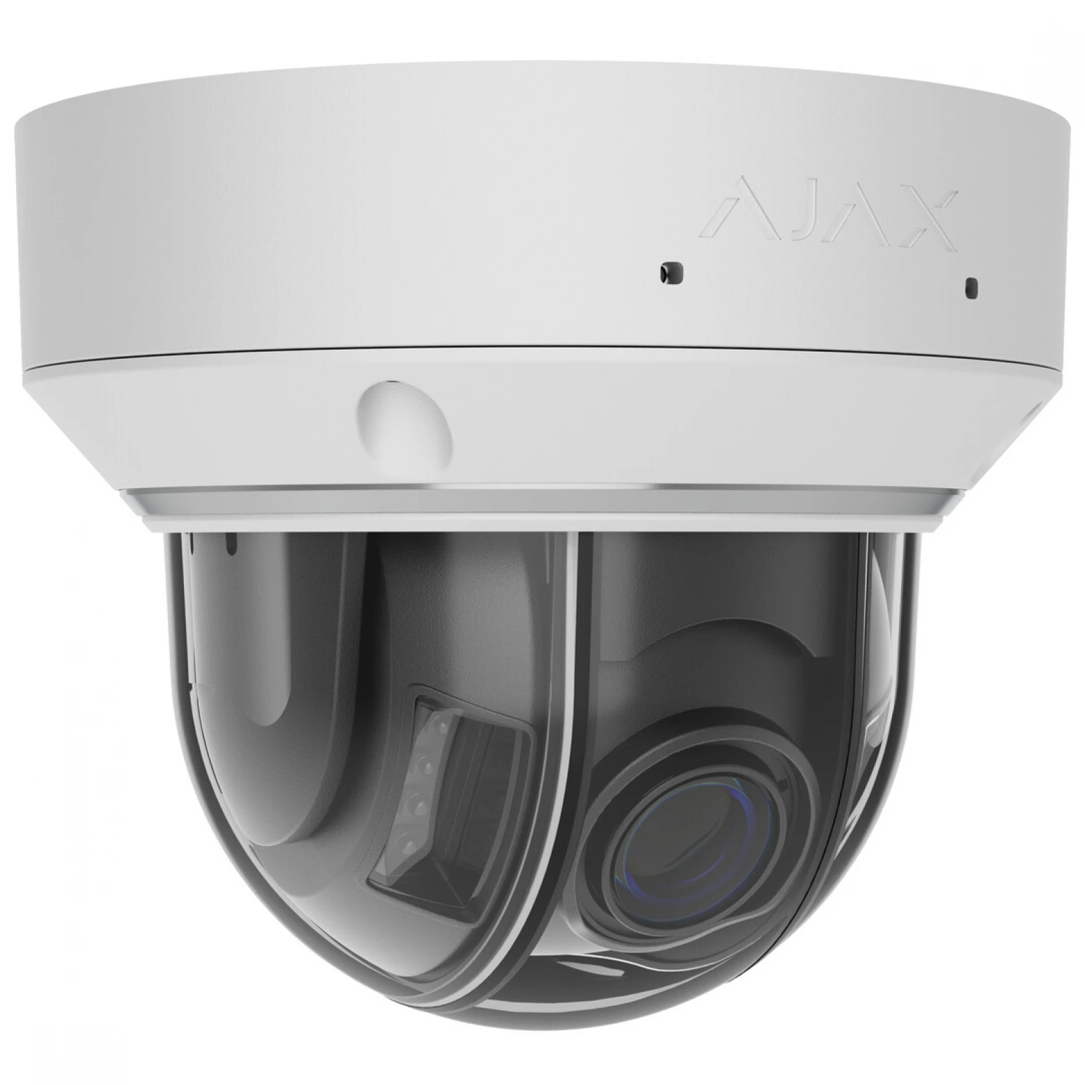 Ajax Systems - Cámara domo - Varifocal 2,8-12 mm - 8 megapíxeles - Cámara IP - Iluminación híbrida - Blanca