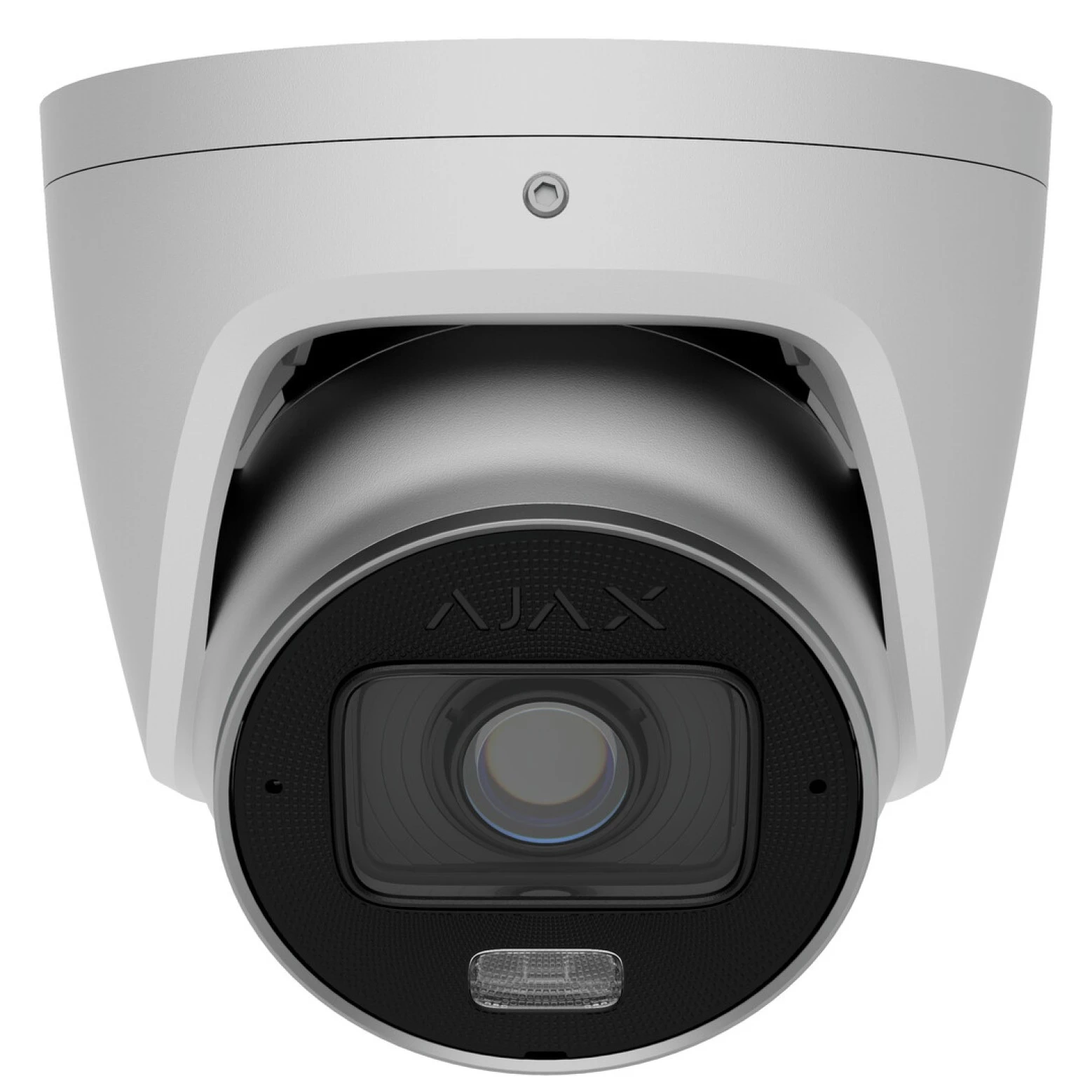 Ajax Systems - Turret - 8 megapíxeles - Cámara IP - Lente varifocal de 2,8-12 mm - Iluminación híbrida - Blanca