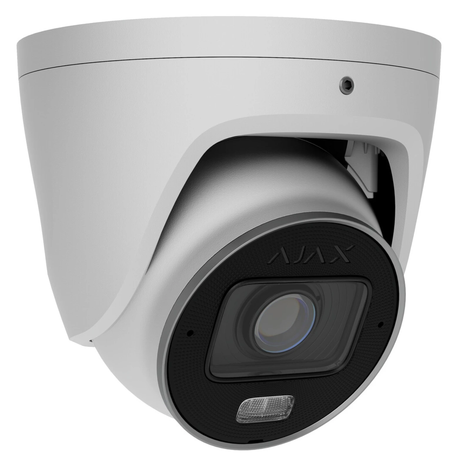 Ajax Systems - Turret - 8 megapíxeles - Cámara IP - Lente varifocal de 2,8-12 mm - Iluminación híbrida - Blanca