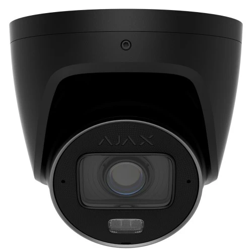 Ajax Systems - Turret - 8 megapíxeles - Cámara IP - Lente varifocal de 2,8-12 mm - Iluminación híbrida - Negro
