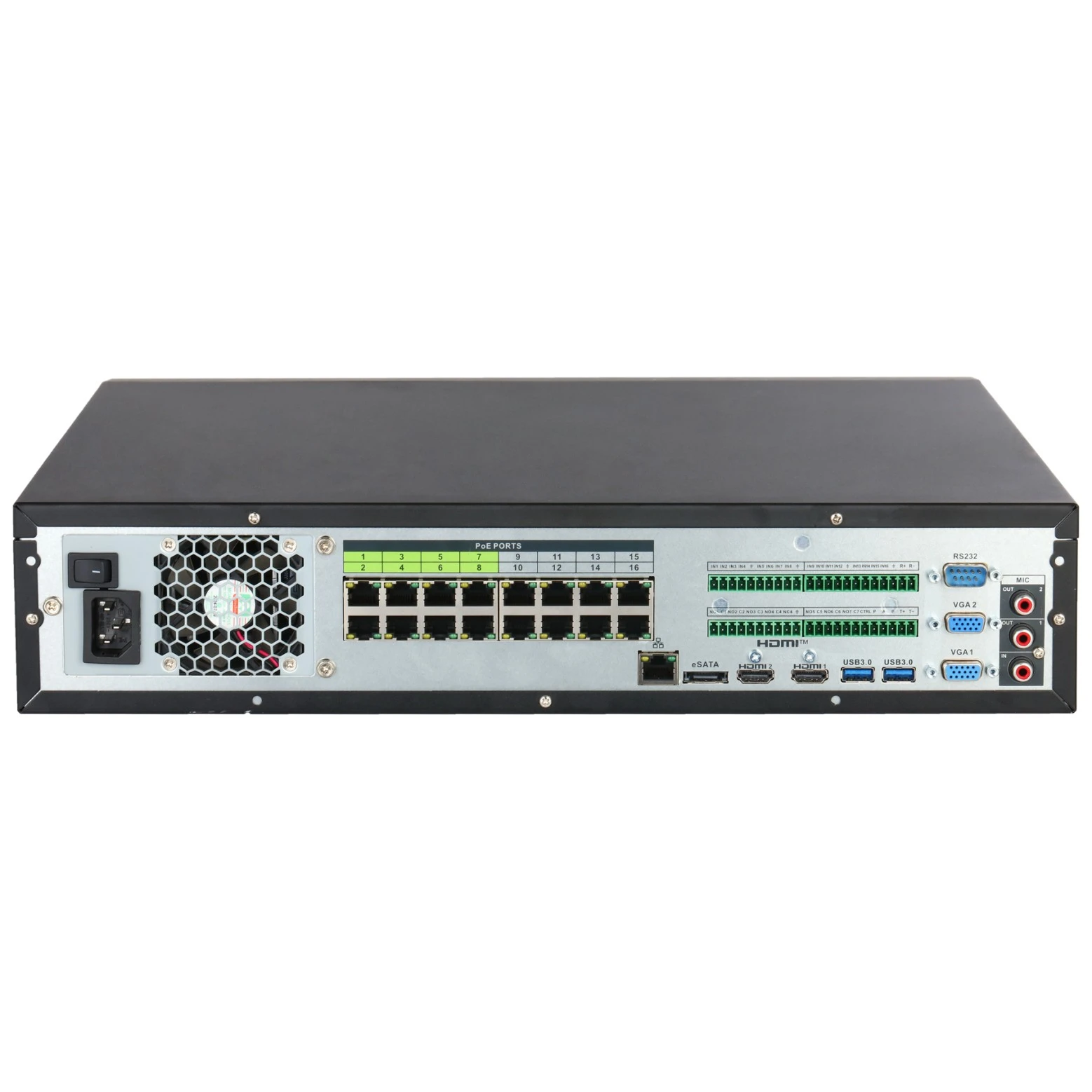 Dahua DHI-NVR5832-16P-XI/Pro – NVR con IA WizMind Pro de 32 canales con 16 puertos PoE, WizSeek, AcuPick y almacenamiento RAID