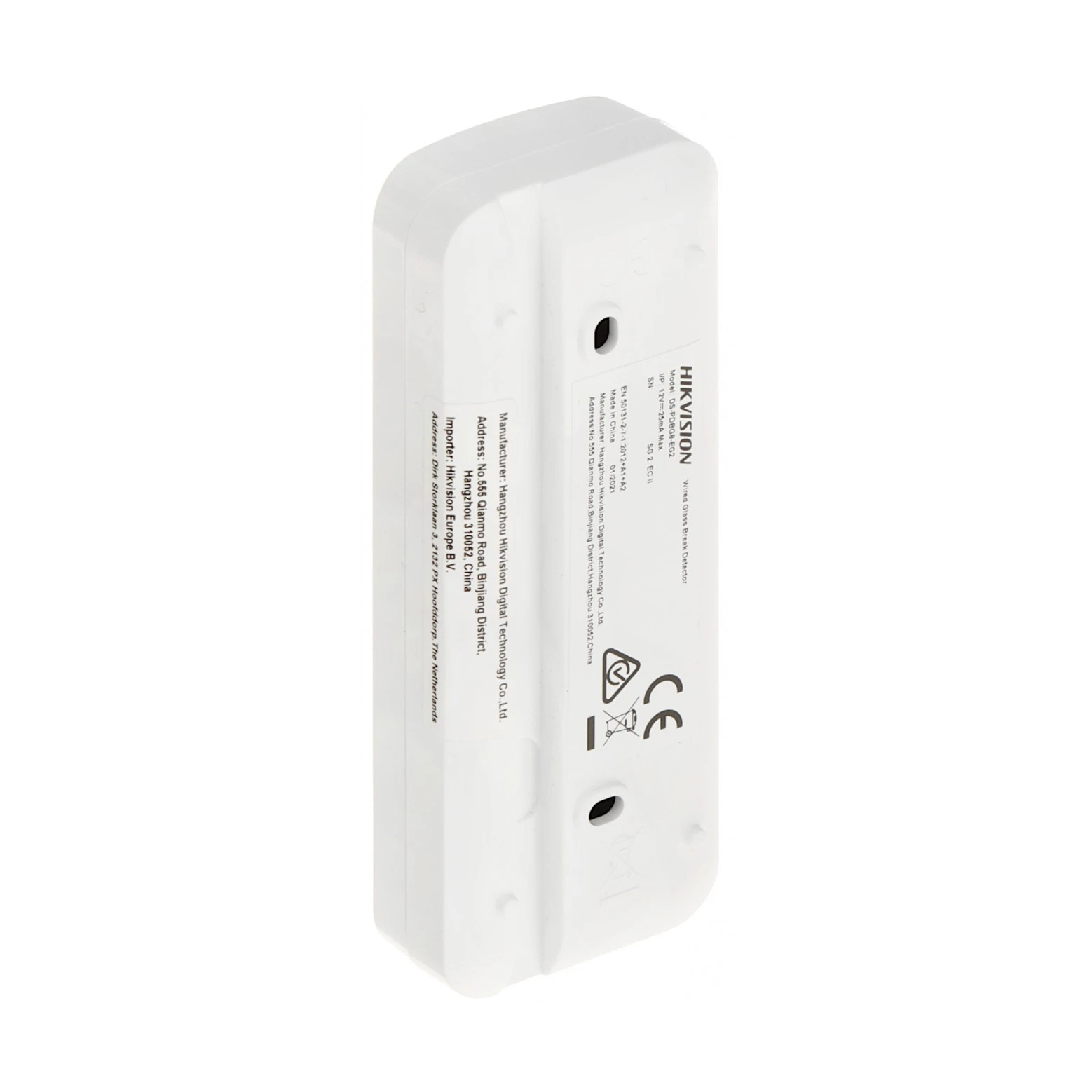 Hikvision DS-PDBG8-EG2-WE Detector inalámbrico de rotura de cristales