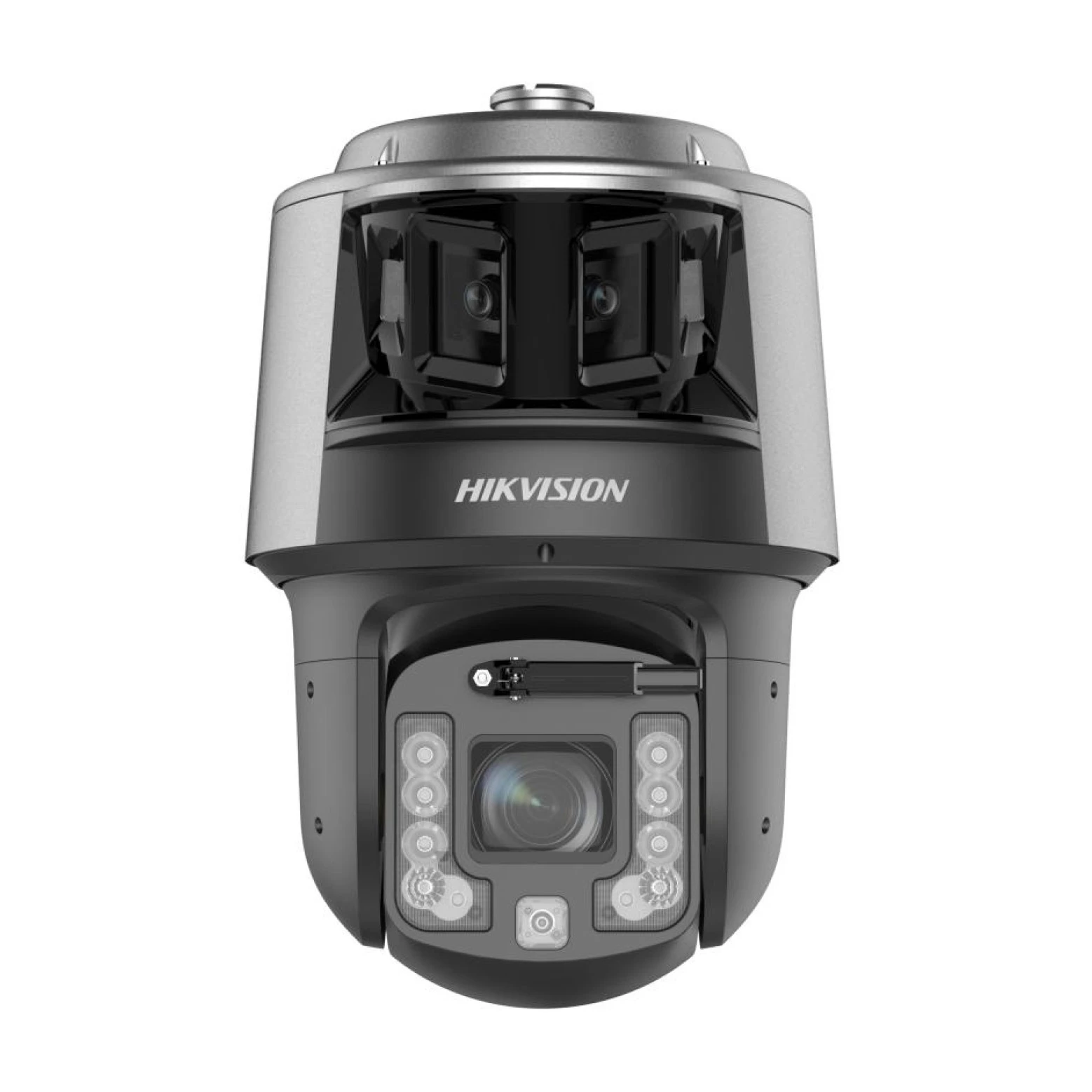 Hikvision DS-2SF7C442MXG2/LM-EL(W)(Y)/26 – Cámara panorámica TandemVu de 6 MP – PTZ DeepinViewX de 4 MP – Zoom óptico de 42× – IR de 400 m – Auto Tracking 3.0
