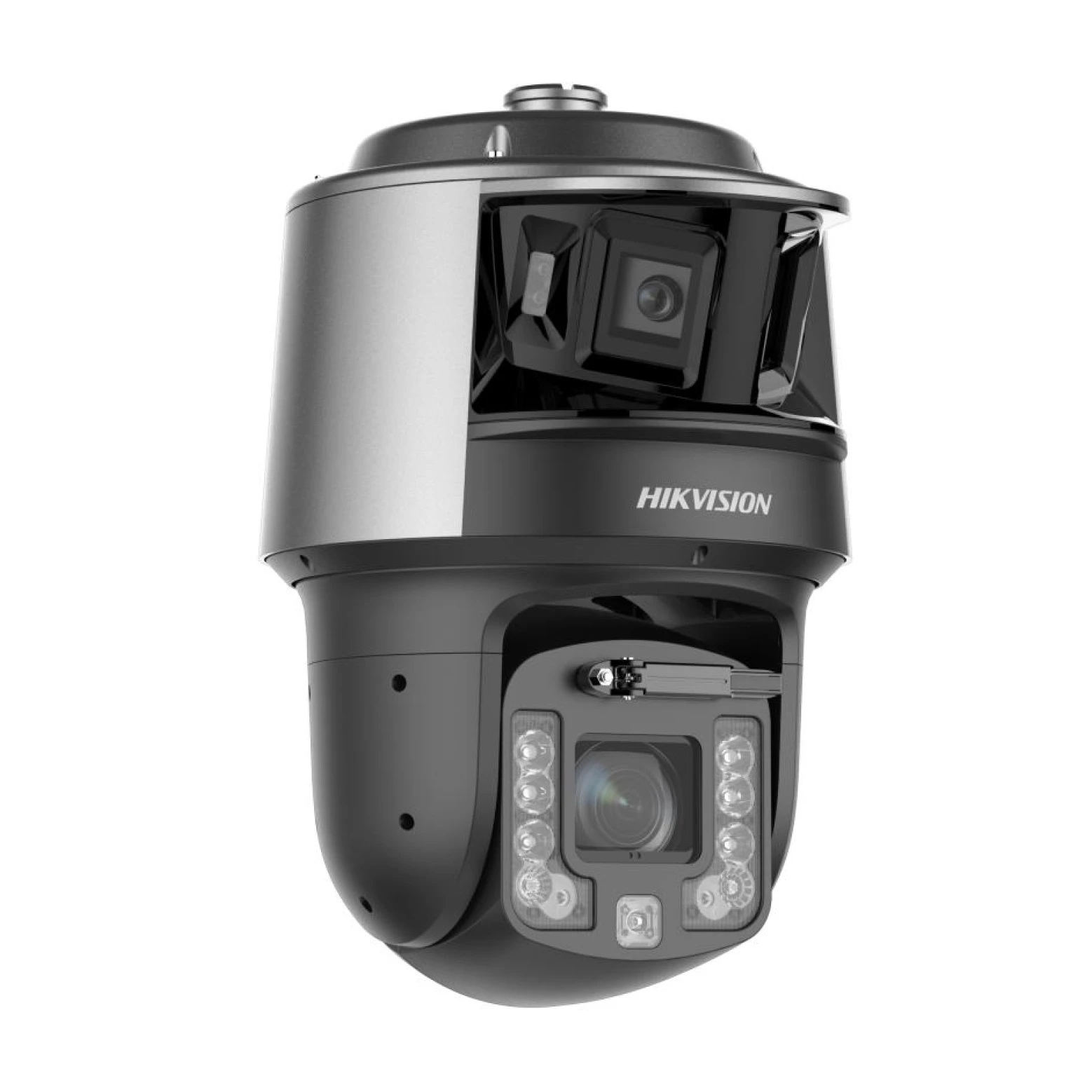 Hikvision DS-2SF7C442MXG2/LM-EL(W)(Y)/26 – Cámara panorámica TandemVu de 6 MP – PTZ DeepinViewX de 4 MP – Zoom óptico de 42× – IR de 400 m – Auto Tracking 3.0