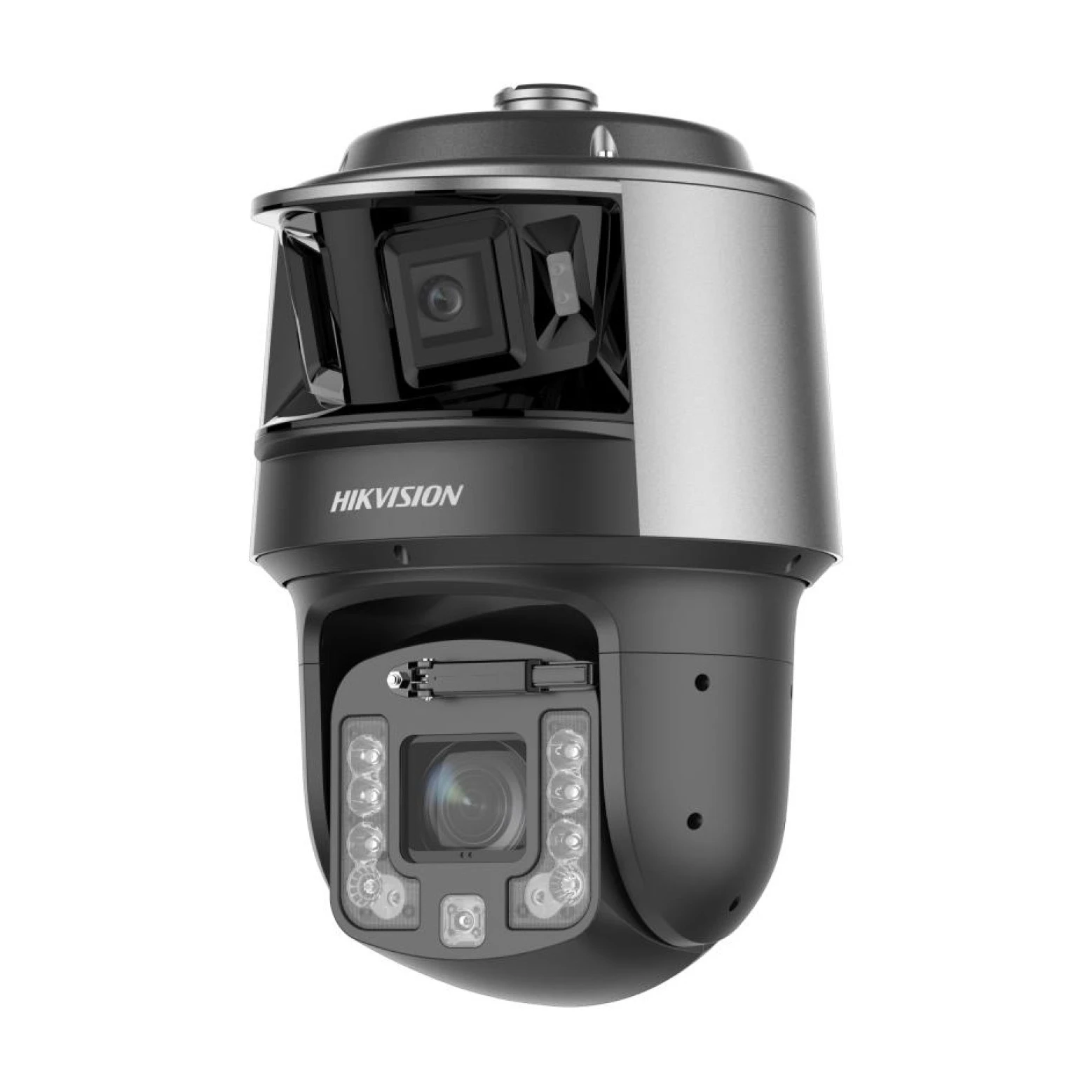 Hikvision DS-2SF7C442MXG2/LM-EL(W)(Y)/26 – Cámara panorámica TandemVu de 6 MP – PTZ DeepinViewX de 4 MP – Zoom óptico de 42× – IR de 400 m – Auto Tracking 3.0