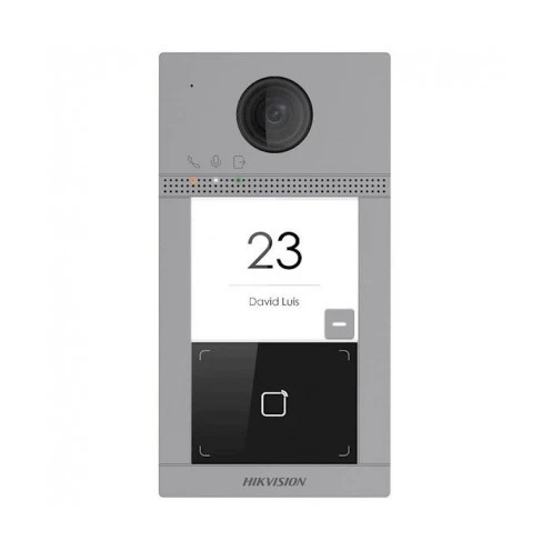 Hikvision DS-KV8113-WME1, 1 pulsador de timbre, intercomunicador luminoso IR