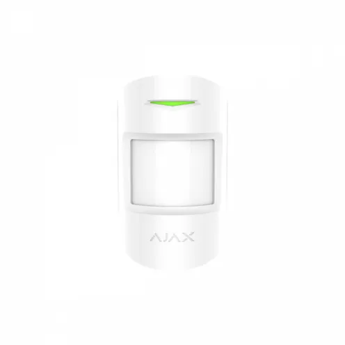 AJAX CombiProtect Detector De Movimiento Con Detector De Rotura De Cristal Inalámbrico Blanco