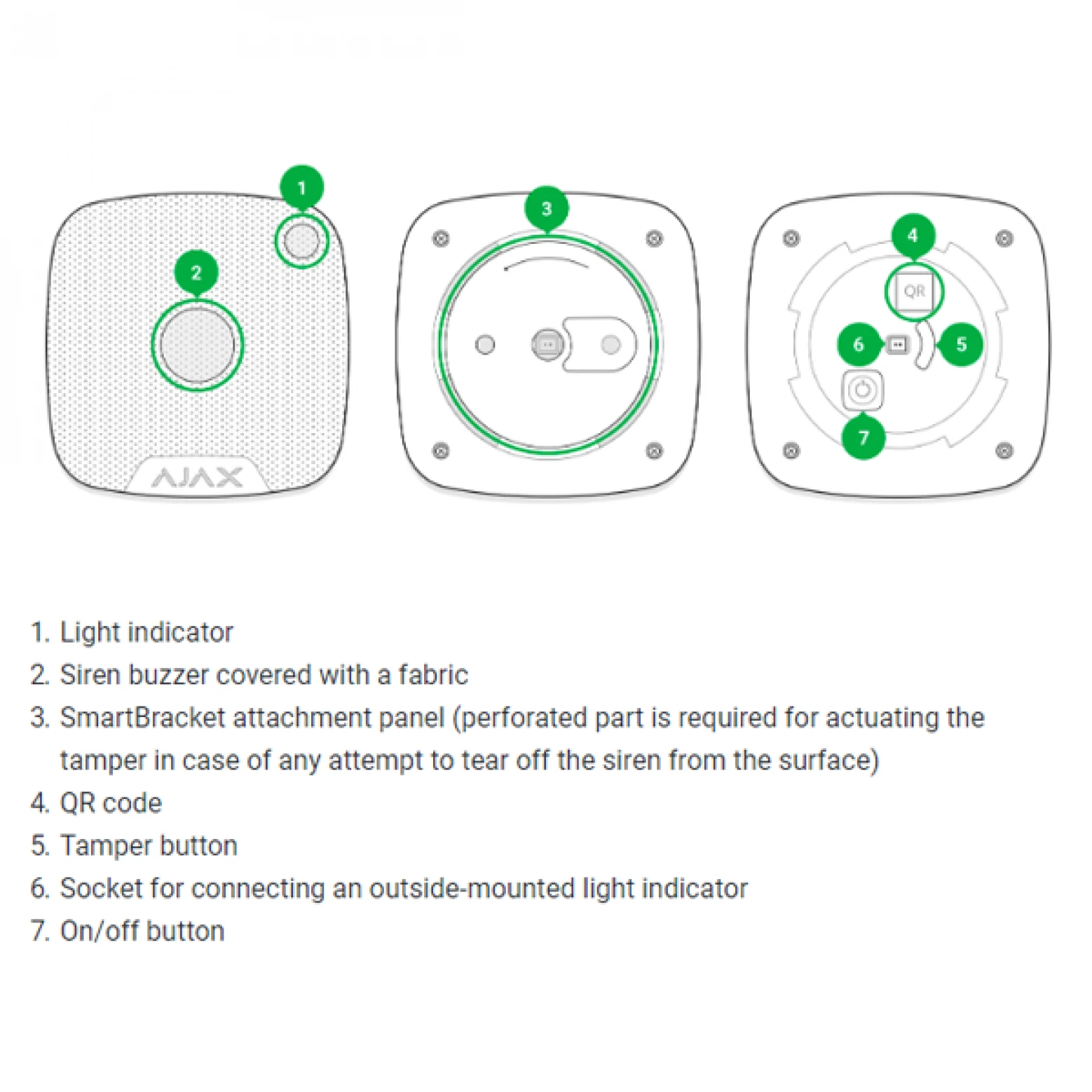 AJAX HomeSiren sirena de interior inalámbrica