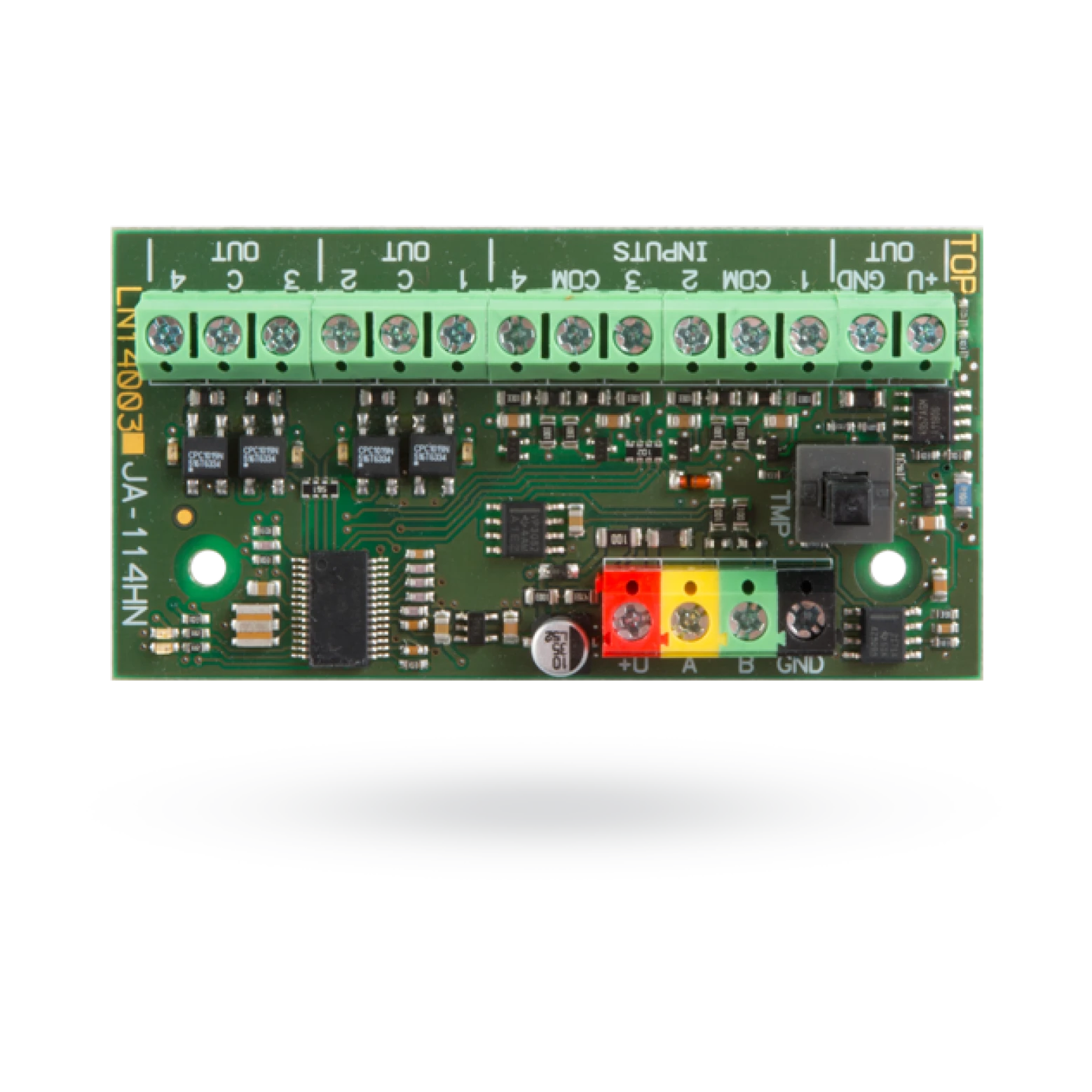 Jablotron JA-114HN Módulo de terminales de bus con cable con 4 entradas y salidas