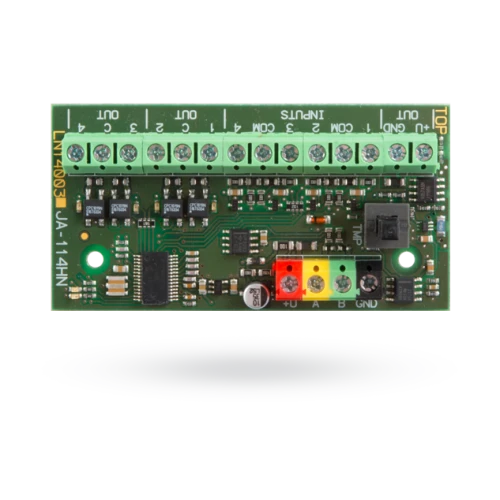 Jablotron JA-114HN Módulo de terminales de bus con cable con 4 entradas y salidas