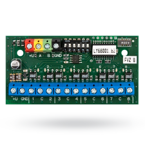 Jablotron JA-118N Módulo de salida por cable de 8 canales de BUS