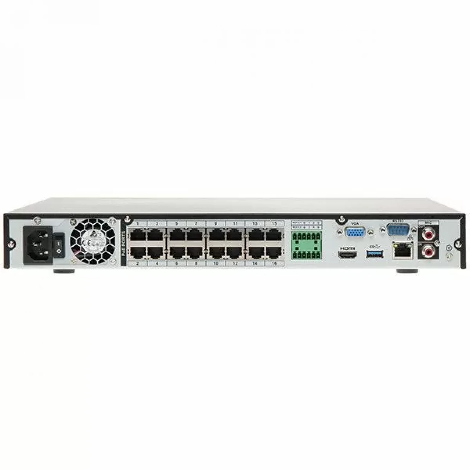 Dahua NVR5232-16P-EI - WizSense - Grabador de vídeo en red - 16x PoE - 32 cámaras IP