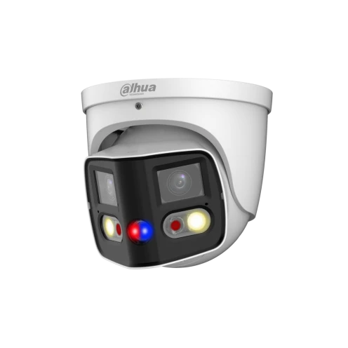 Dahua IPC-PDW3849P-A180-AS-PV - WizSense - Panorama 180° grados - Tioc - Doble lente - Torreta - 8Mp - Wit