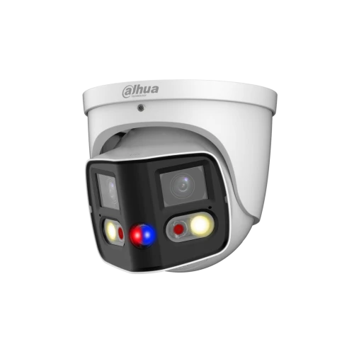 Dahua IPC-PDW3849P-A180-AS-PV - WizSense - Panorama 180° grados - Tioc - Doble lente - Torreta - 8Mp - Wit