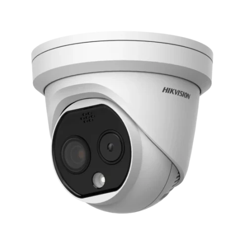 Hikvision - DS-2TD1217-3/QA - DeepinView - Bi-espectro térmico - Estroboscópico - Audio - Torreta - IP - Blanco