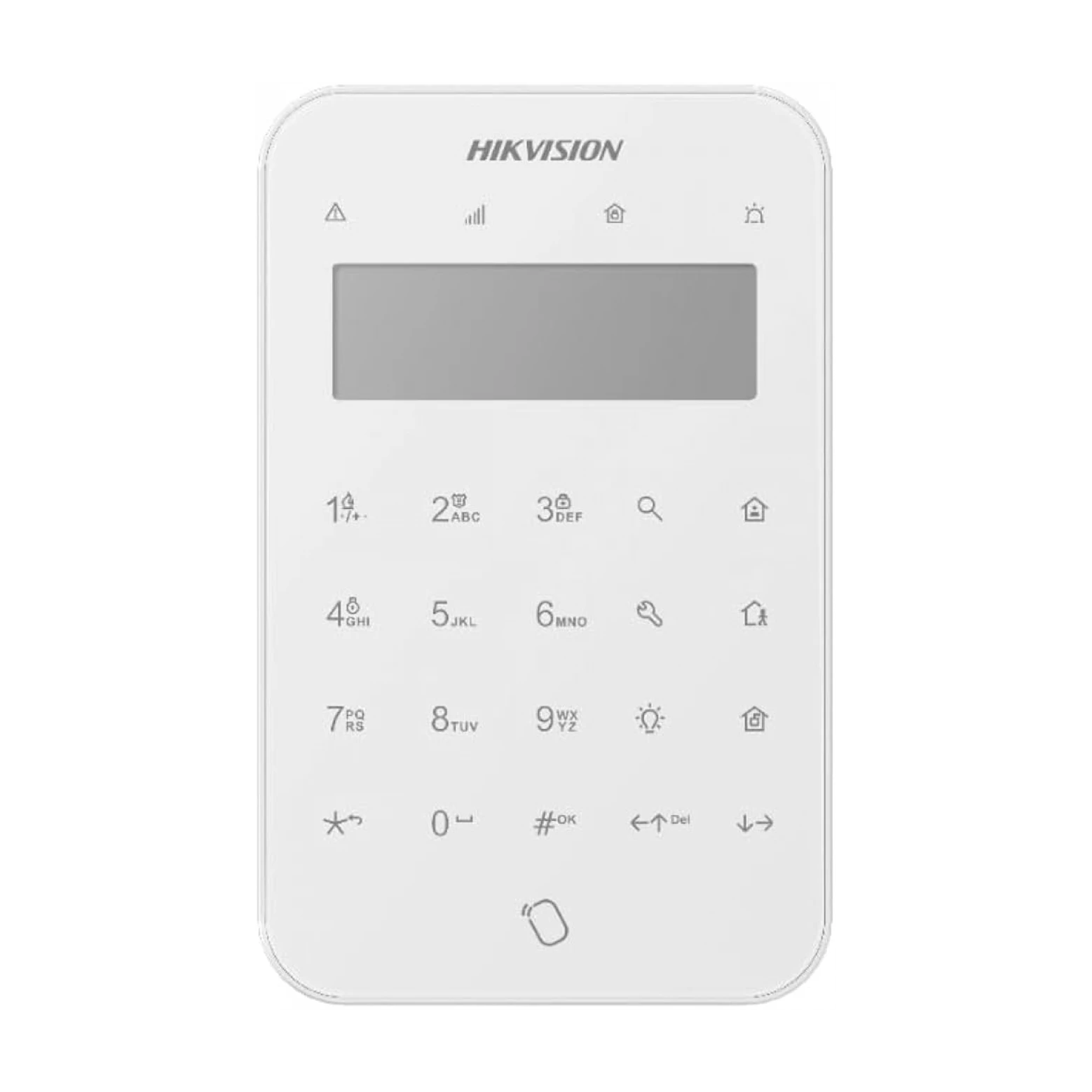 Hikvision DS-PK1-LT-WE Teclado LCD inalámbrico con función de etiqueta blanco